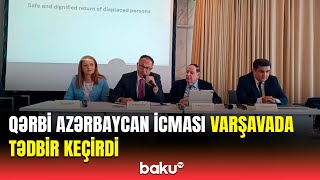 Qərbi Azərbaycan İcması ATƏTin İnsan Ölçüsü Konfransı çərçivəsində yan tədbir keçirdi [upl. by Chien]