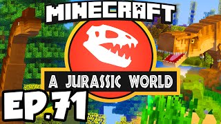 Jurassic World Minecraft Modded Survival Ep71  ROOFTOP POOL amp JACUZZI Dinosaurs Modpack [upl. by Birchard]