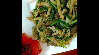 Bombax flowers stirfried with beef [upl. by Krum]