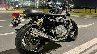 Royal Enfield Interceptor 650 sounds amazing Sound check [upl. by Ahsat997]