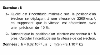 Exercice  8  Atomistique [upl. by Ruthy]