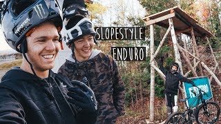 MTB ENDURO TRICKS AT STOCKHOLMS FINEST BIKE PARK Enduro Tailwhips [upl. by Burgwell643]