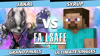 Failsafe Finale GRAND FINALS  Jakal Wolf Vs Syrup Steve Smash Ultimate  SSBU [upl. by Nytsirt]