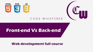 Frontend and Backend web development explained  Web development full course in Hindi [upl. by Rehtae]