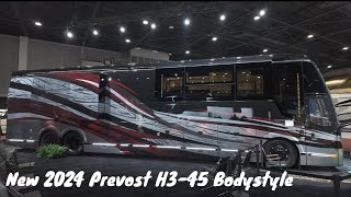 New 2024 Prevost H345 Millennium Coach Exterior Highlights Tampa RV SuperShow [upl. by Nylyak]