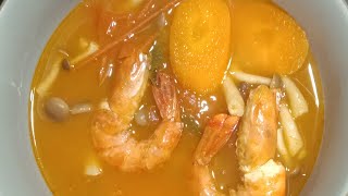 Tom Yam Soup with Prawns and Vegetables [upl. by Airan]