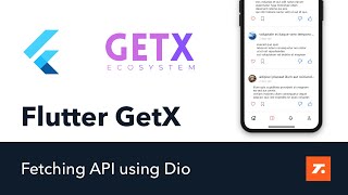 Flutter GetX Tutorial  Fetching API using Dio [upl. by Attenyl159]