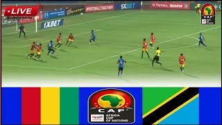 🔴LIVE  Guinea vs Tanzania • Live Stream Africa Cup of Nations Qualifiers GrouoHKufuzu Afcon2025 [upl. by Demakis441]