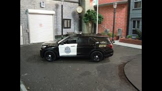 Stonehill College MA Police 124 scale 2022 Ford Explorers with lights [upl. by Ahsoyem96]