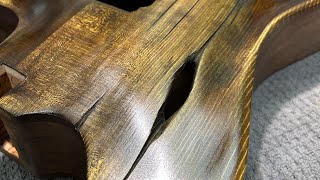 EASY way to RELIC A Guitar Custom Dubova Archtop Guitar [upl. by Haniraz294]