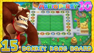 Mario Party 10 Part 15  Donkey Kong Amiibo Board 4 Player [upl. by Aihseken77]