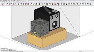 Deformación Perspectiva oblicua y Axonometría a partir de programa Sketchup [upl. by Concepcion885]