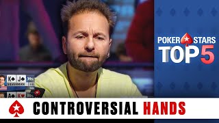 Most Controversial Poker Hands ♠️ Poker Top 5 ♠️ PokerStars Global [upl. by Ynos]