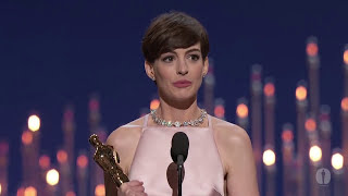 Anne Hathaway Wins Best Supporting Actress 85th Oscars 2013 [upl. by Handal]