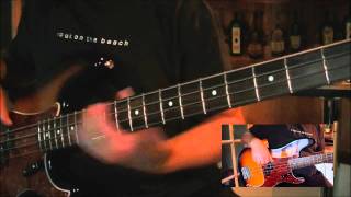 C C RIDER BASS DEMONSTRATION OF JERRY SCHEFFS LEFTRIGHT HAND STYLE [upl. by Ecienal712]