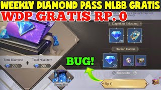 BUG WEEKLY DIAMOND PASS MOBILE LEGENDS GRATIS  CARA DAPAT WEEKLY DIAMOND PASS MLBB GRATIS 2024 [upl. by Ahseekat]