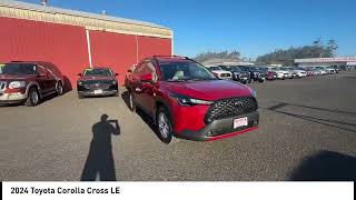 2024 Toyota Corolla Cross New Barcelona Red Metallic Gray NEWPORT OREGON PREOWNED TOYOTA NEW Corol [upl. by Nnalatsyrc]