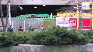 Dyeing the Chicago River Green for St Patricks Day 2011 [upl. by Niddala]