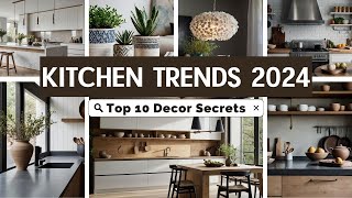 Kitchen Design Trends 2024  Top 10 Furniture Innovations Sustainability amp Focal Decor Secrets [upl. by Acimehs599]