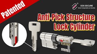 Patented Structure Function European Anti Picking Security Lock Cylinder [upl. by Grounds]