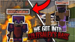 GLITCHING INTO LOLITSALEXS BASE LIVE BLACKLISTED  MEEZOID CATCHES ME PHASING  Minecraft HCF [upl. by Biddy50]