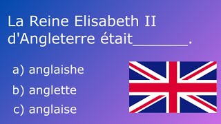 🇫🇷 A1A2  French VOCABULARY Test  ADJECTIVES of NATIONALITIES  Part 1 [upl. by Pris922]