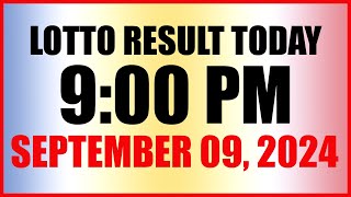 Lotto Result Today 9pm Draw September 9 2024 Swertres Ez2 Pcso [upl. by Gainor541]