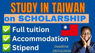 No Application fee 2024 scholarship to study for free in Kaohsiung Medical University Taiwan [upl. by Repsac]