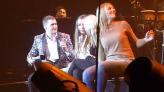 Michael Buble  Me and Mrs Jones with fans on stage  Amsterdam  19012014 [upl. by Chaffinch]