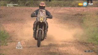 Rally Dakar 2016  Etapa 3  los pilotos argentinos en motos [upl. by Ecirtemed]