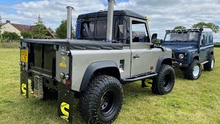 LANDROVER DEFENDER 90 CUMMINS CUSTOM [upl. by Eilhsa]