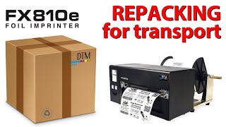 Repacking the FX810e Foil Imprinter [upl. by Nehte]