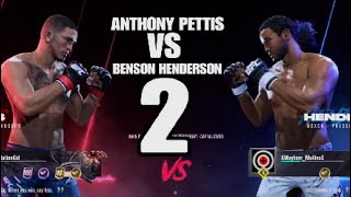 ANTHONY PETTIS VS BENSON HENDERSON 2 ONLINE UFC 5 [upl. by Allenod]