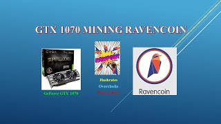 KAWPOW  GTX 1070  Mining Ravencoin  Hashrates  Power Draw  Overclocks [upl. by Fogarty]