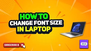 How to change font size in laptop 2024 [upl. by Lerim]