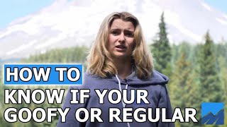 How to Know if your Goofy or Regular  Learn to Snowboard [upl. by Fortuna]