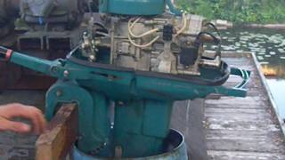 Neptun 23hp Soviet outboard motor Made in 1979 Video2  Idle run [upl. by Jennifer]