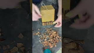 Using PINECONES as shingles for a birdhouse  Pinecone Craft ideas [upl. by Yelrebmik]