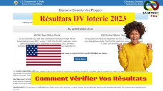 comment vérifier ses résultat dv lottery 2023 [upl. by Yoccm]