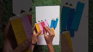 Desk organisation for kids study diyadecoration diyadecoration papercraft penstand [upl. by Dadinirt]