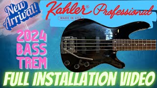 New 2024 Kahler Bass Trem Full Installation [upl. by Nnairek759]