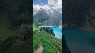 INSANE SWITZERLAND HIKE 🇨🇭 full vlog on my channel travel hike lakeoeschenin switzerland vlog [upl. by Eniamaj]