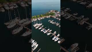 Sail Boat Drone Flyover mini4pro sailboats canada [upl. by Nylzzaj]