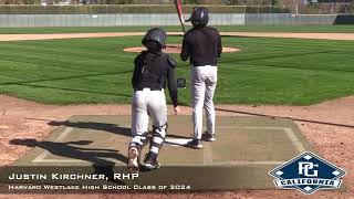 Justin Kirchner Prospect Video RHP Harvard Westlake High School Class of 2027 [upl. by Nosnej49]