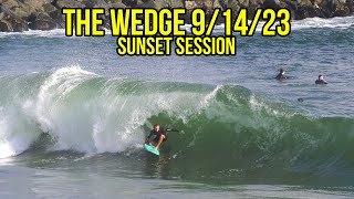 The Wedge A Sunset Surfing Session September 14th 2023 RAW FOOTAGE [upl. by Animor503]