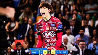 Yuki Ishikawa DOMINATED Dramatic Volleyball Match Against Padova  Superlega 2024 [upl. by Ahsened]