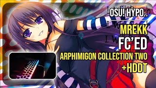 osu Hypo  103★ mrekk FCed Arphimigon Collection Two Techno Kitty HDDT [upl. by Eded909]