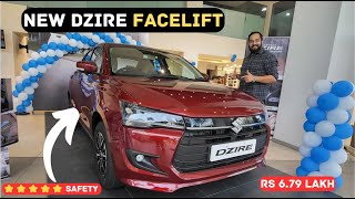 New Maruti Dzire Facelift 2024  Feature Loaded Safe amp Efficient  Motor Soul [upl. by Htrap]