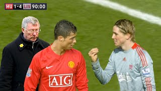 Cristiano Ronaldo amp Sir Alex Ferguson will never forget Fernando Torress performance in this match [upl. by Yedarb]