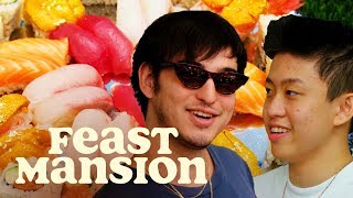 Joji and Rich Brian Learn How to Make Sushi  Feast Mansion [upl. by Hunsinger]